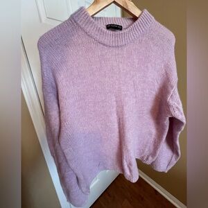 En Thread| Cashmere Lilac Knit Crewneck Sweater